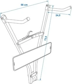 PROPLUS Pro Plus Fietsdrager - Trekhaak - Klick Fast II Met Kentekenplaathouder - Maximale Belasting 30 Kilo 12 PROPLUS Pro Plus Fietsdrager - Trekhaak - Klick Fast II Met Kentekenplaathouder - Maximale Belasting 30 Kilo -Velo Pour Tous 1021x1200 1