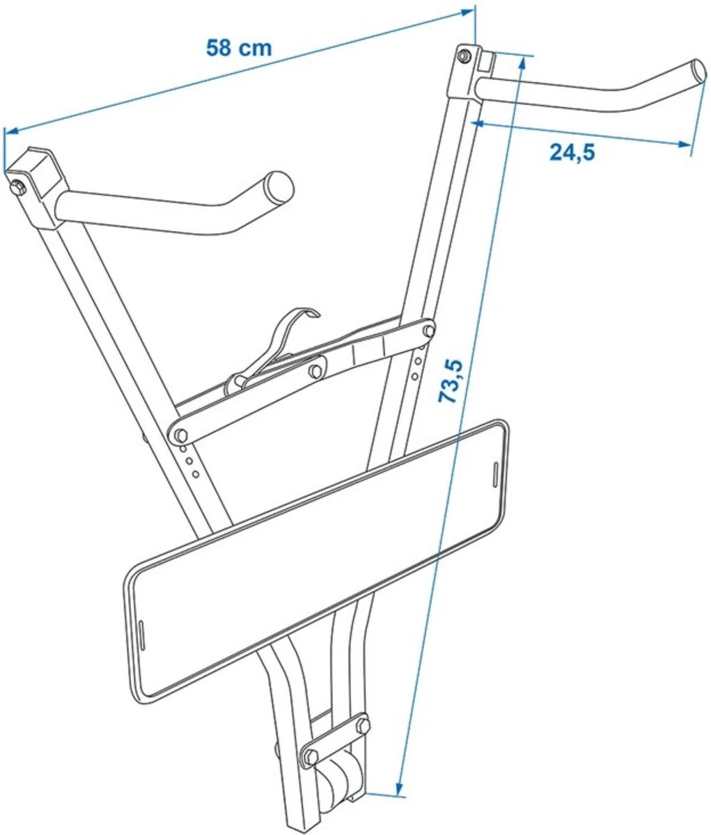 PROPLUS Pro Plus Fietsdrager - Trekhaak - Klick Fast II Met Kentekenplaathouder - Maximale Belasting 30 Kilo 5 PROPLUS Pro Plus Fietsdrager - Trekhaak - Klick Fast II Met Kentekenplaathouder - Maximale Belasting 30 Kilo – Image 5