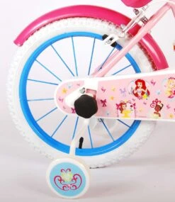 Volare Disney Princess Kinderfiets - Meisjes - 16 Inch - Roze Blauw - Twee Handremmen -Velo Pour Tous 1040x1200