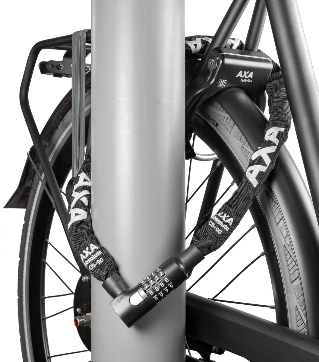 AXA Absolute 5 Kettingslot - Slot Voor Fietsen – Code - 90 Cm - 5 Mm - Zwart 5 AXA Absolute 5 Kettingslot - Slot Voor Fietsen – Code - 90 Cm - 5 Mm - Zwart – Image 5