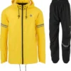 AGU Original Regenpak Essential - Geel/Zwart - XXL - Dames & Heren - Waterdicht & Ademend