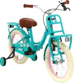 Nogan Puck - Kinderfiets - Meisjesfiets - 16 Inch - Turquoise -Velo Pour Tous 1067x1200