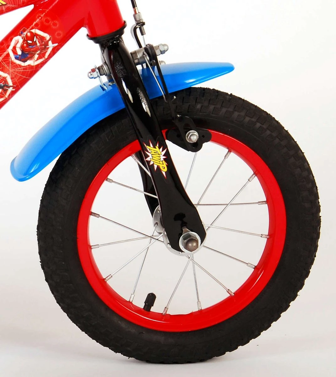 Volare Spider-Man Kinderfiets - Jongens - 12 Inch - Blauw/Rood 7 Volare Spider-Man Kinderfiets - Jongens - 12 Inch - Blauw/Rood – Image 7