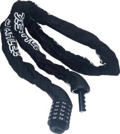 Merkloos 5 Cijferige Fietsslot CAT. B Brommer Scooter Motor Slot Stalen Ketting Kettingslot 7 X 1400mm