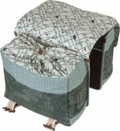 Basil Bohème Dubbele Fietstas - Blauw - 35 Liter -Velo Pour Tous 1102x1200