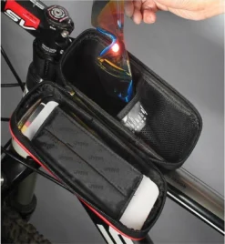 Levevis: Frame Fietstas - Mobielhouder - Telefoonhouder Fiets - MTB Zadeltas -elektrische Fietsen - Waterdicht- Mobiel Houder Tot 6.8 Inch -160ml - Zwart -Velo Pour Tous 1107x1200 1