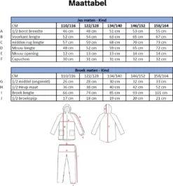 C-Line Regenpak Met Capuchon - Blauw - Reflecterend - Nieuw Model - Kinder Maat 146/152 -Velo Pour Tous 1114x1200 6