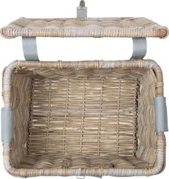 Basil Denton Fietsmand L - Voor - Rotan - Grijs - Large -Velo Pour Tous 1136x1200 3