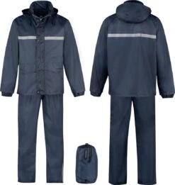 BJØRNSON Dusch Regenpak Dames & Heren - Waterdicht - Maat 3XL - Donkerblauw