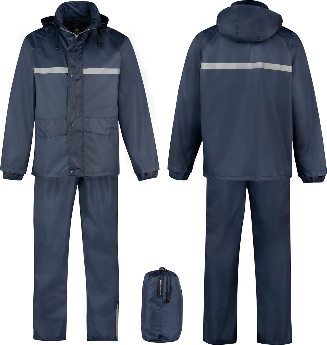 BJØRNSON Dusch Regenpak Dames & Heren - Waterdicht - Maat 3XL - Donkerblauw 1 BJØRNSON Dusch Regenpak Dames & Heren - Waterdicht - Maat 3XL - Donkerblauw