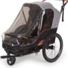 Bobike 2-in-1 Fietskar En Wandelwagen - Zwart/bruin