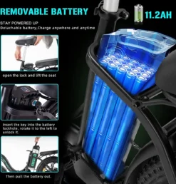 HITWAY Elektrische Fiets | 20" Opvouwbare Volwassen Vette Fiets | Batterij 36V/11,2Ah,Motor 250W, Max Bereik 35-90km | E Bike City 8 HITWAY Elektrische Fiets | 20" Opvouwbare Volwassen Vette Fiets | Batterij 36V/11,2Ah,Motor 250W, Max Bereik 35-90km | E Bike City -Velo Pour Tous 1149x1200 1