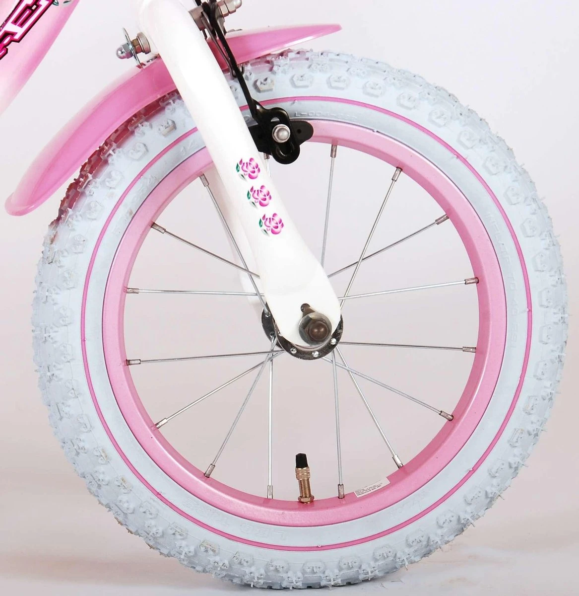 Volare Rose Kinderfiets - Meisjes - 14 Inch - Roze Wit - 95% Afgemonteerd 10 Volare Rose Kinderfiets - Meisjes - 14 Inch - Roze Wit - 95% Afgemonteerd – Image 10