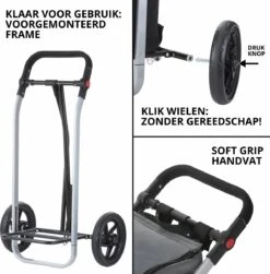 Shoppingcruiser 2 In 1 Boodschappentrolley Voor Achter De Fiets - Fietskar - Robuuste Boodschappenwagen - Allround Bagagekar -Velo Pour Tous 1181x1200 1