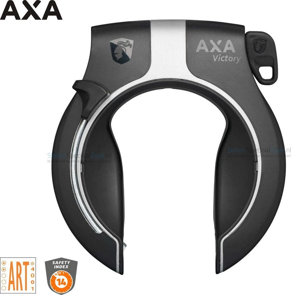 AXA Victory ART2 - Zwart / Zilver - Fietsslot - Kwaliteit 12 AXA Victory ART2 - Zwart / Zilver - Fietsslot - Kwaliteit – Image 12
