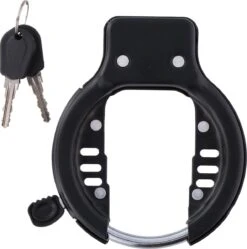 Dunlop Ringslot Fiets - Inclusief 2 Sleutels - Universeel - Gehard Staal - Fietssloten - Anti Diefstal