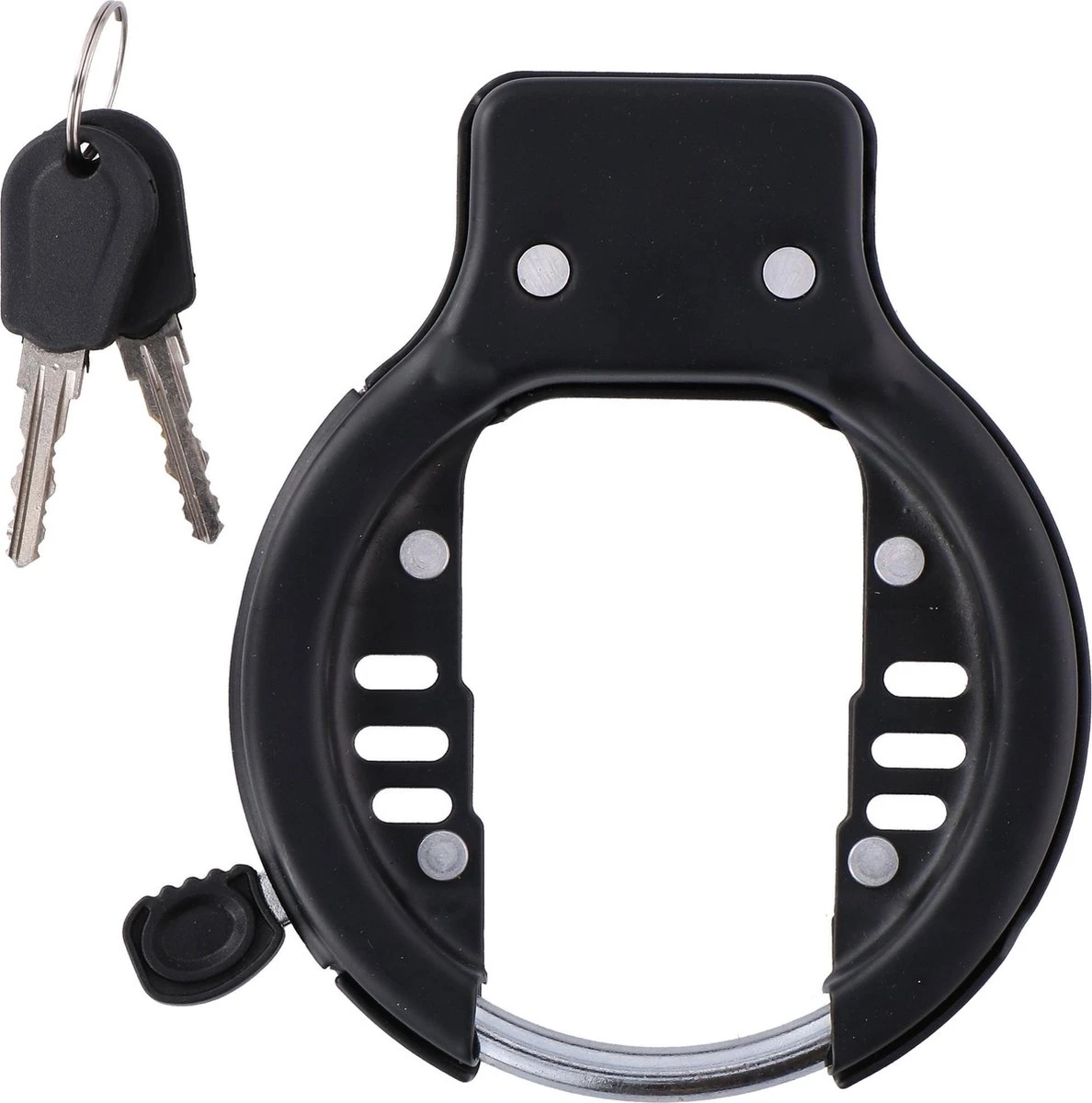 Dunlop Ringslot Fiets - Inclusief 2 Sleutels - Universeel - Gehard Staal - Fietssloten - Anti Diefstal 1 Dunlop Ringslot Fiets - Inclusief 2 Sleutels - Universeel - Gehard Staal - Fietssloten - Anti Diefstal