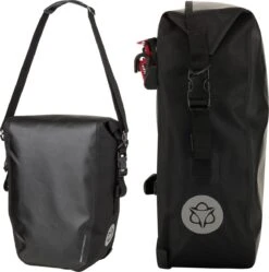 AGU Clean Enkele Fietstas Shelter Medium - Zwart - 17 L - Waterdicht - KLICKfix Module Rail -Velo Pour Tous 1192x1200 5