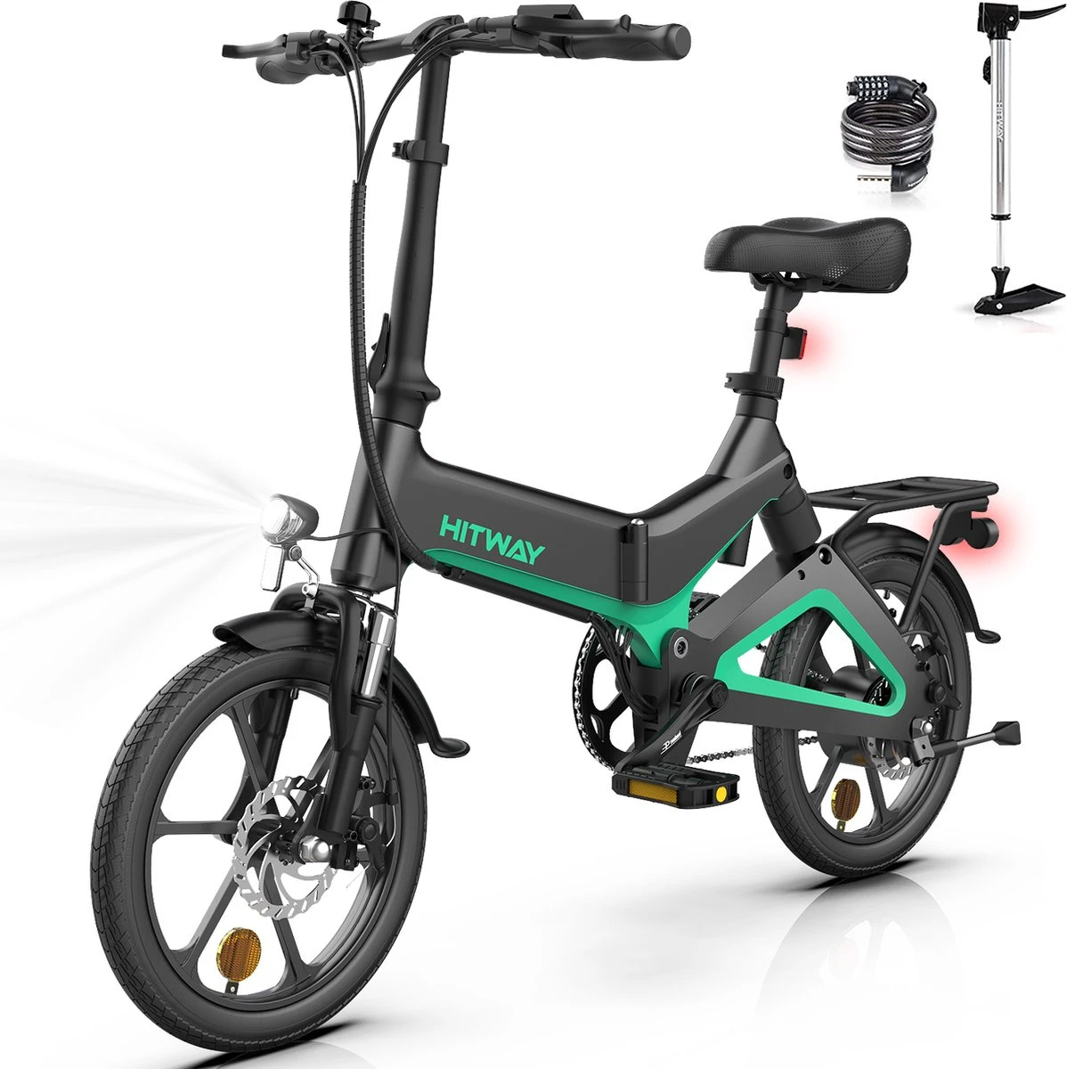 HITWAY Elektrische Fiets - Opvouwbare E-bike - 16 Inch-250W-2023 Model 1 HITWAY Elektrische Fiets - Opvouwbare E-bike - 16 Inch-250W-2023 Model