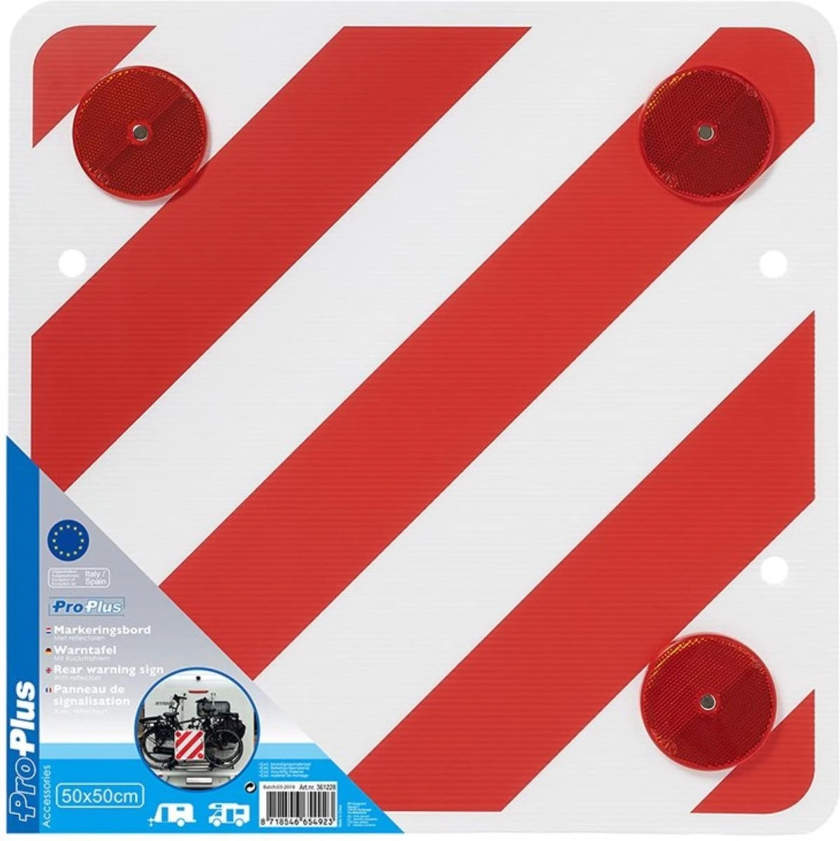 ProPlus Waarschuwingsbord Met Reflectoren 50x50 Cm Kunststof 361228 6 ProPlus Waarschuwingsbord Met Reflectoren 50x50 Cm Kunststof 361228 – Image 6