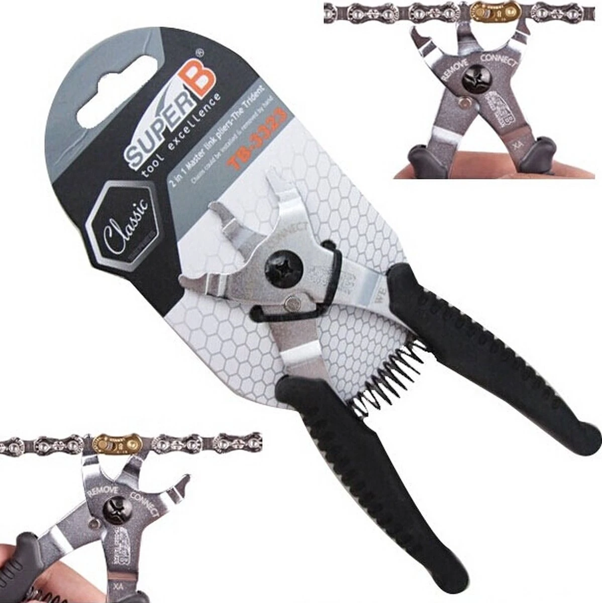 Super B Gereedschap Superb Tang Missinglink Openen En Sluiten Met Comfort Gri - ZWART 5 Super B Gereedschap Superb Tang Missinglink Openen En Sluiten Met Comfort Gri - ZWART – Image 5