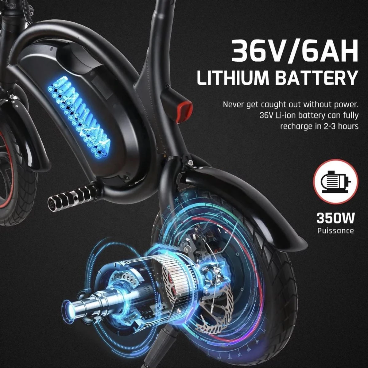 Windgoo B3 | Elektrische Mini-scooter | Opvouwbaar 2 Windgoo B3 | Elektrische Mini-scooter | Opvouwbaar – Image 2