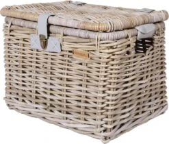Basil Denton Fietsmand L - Voor - Rotan - Grijs - Large -Velo Pour Tous 1200x1021 5