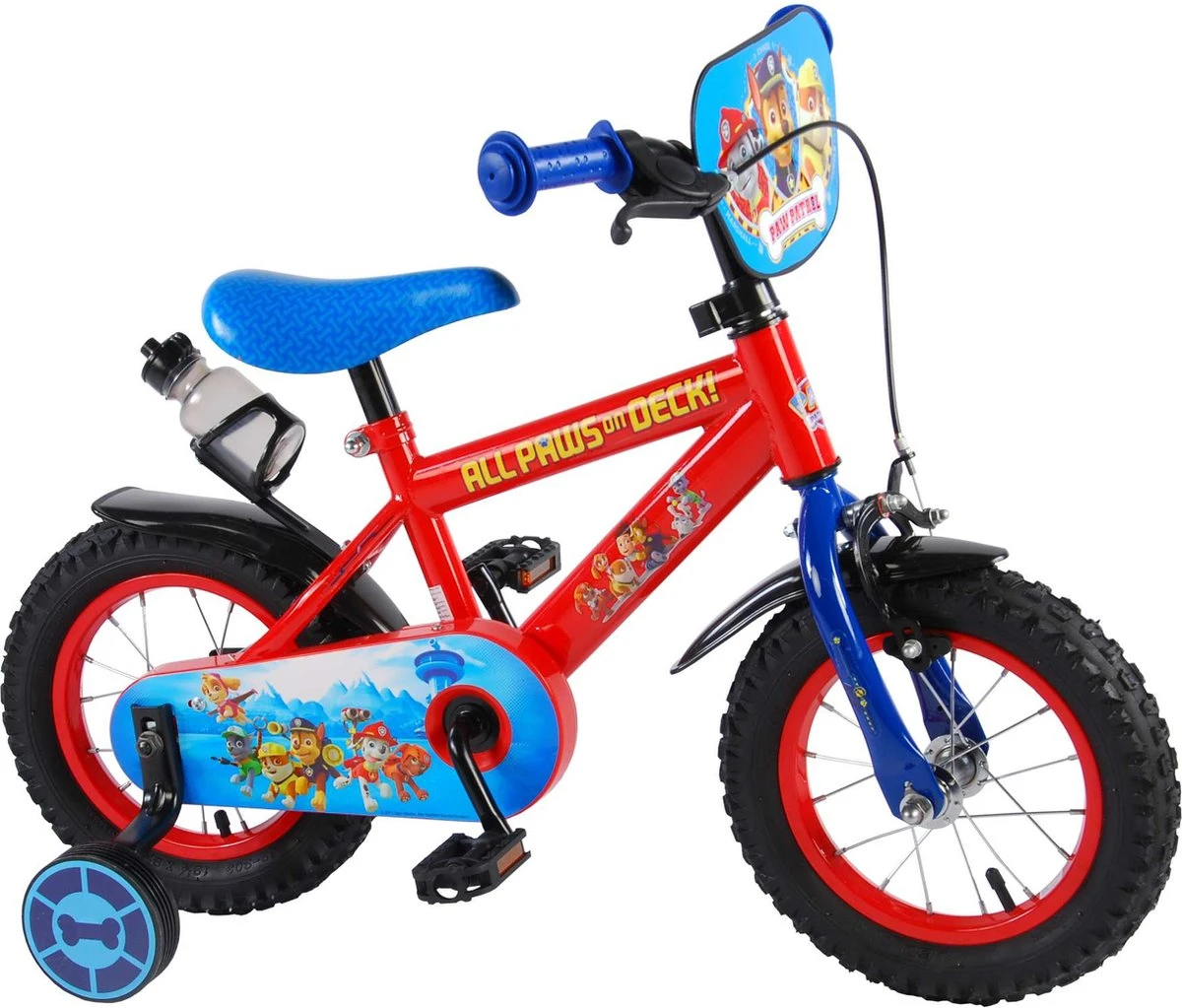 Volare Paw Patrol Kinderfiets - Jongens - 12 Inch - Rood/Blauw 2 Volare Paw Patrol Kinderfiets - Jongens - 12 Inch - Rood/Blauw – Image 2