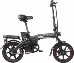 F-Wheel DYU A5 - Elektrische Vouwfiets - E Bike - 14 Inch - 7.5 Ah - 25km/u - Zwart -Velo Pour Tous 1200x1037