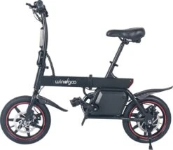 Windgoo B3 Elektrische Fiets Step Met Trapondersteuning - Zwart - 25 Km Per Uur - 350W - Geen Trappers