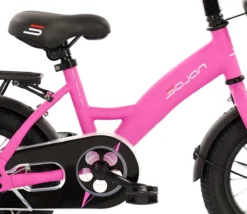 Sajan Kinderfiets - 12 Inch - Mat-Roze - Meisjesfiets -Velo Pour Tous 1200x1042