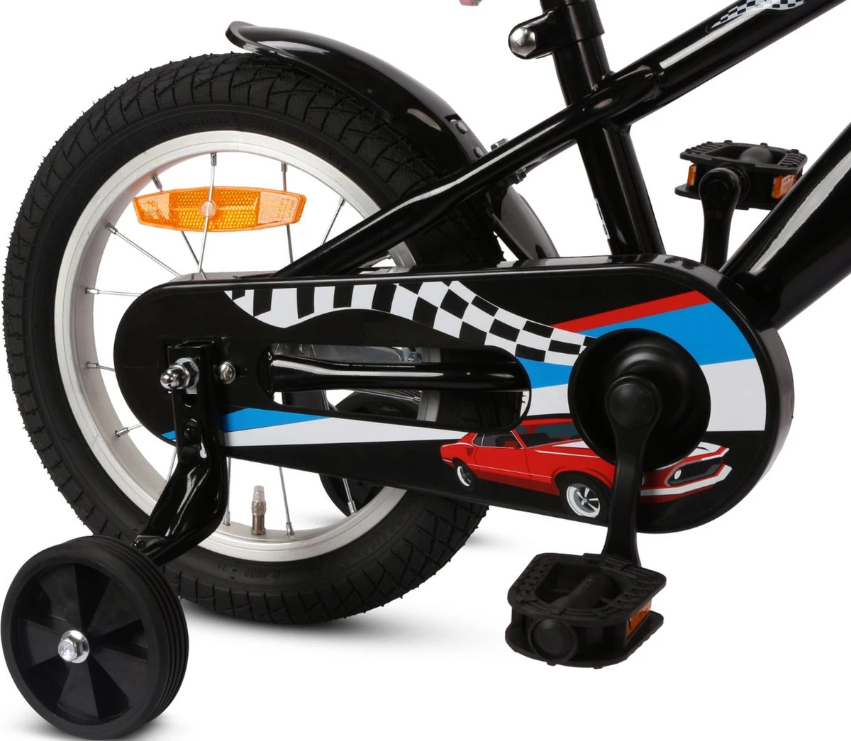 SJOEF Race Jongensfiets 14 Inch - Zwart 4 SJOEF Race Jongensfiets 14 Inch - Zwart – Image 4