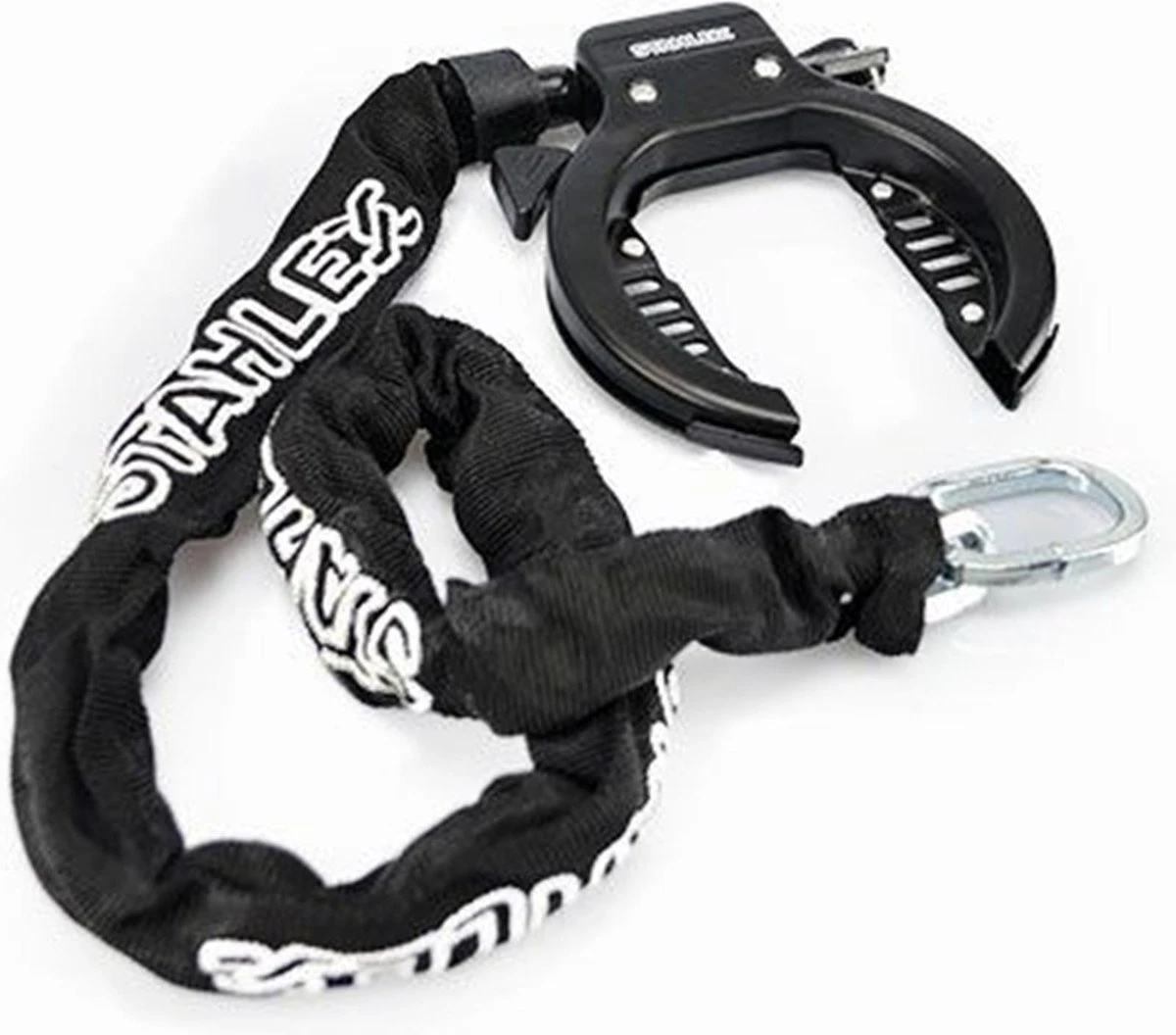 Stahlex Ringslot + Insteekketting 5.5mm X 90cm | Zwart 1 Stahlex Ringslot + Insteekketting 5.5mm X 90cm | Zwart