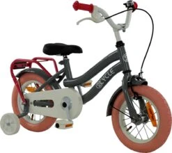 2Cycle Pretty - Kinderfiets - 12 Inch - Grijs-Roze - Meisjesfiets -Velo Pour Tous 1200x1068 1