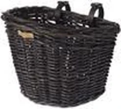 Basil Noir Fietsmand L - Voor - Rotan - Zwart Melee - Large -Velo Pour Tous 1200x1084 9