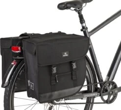 Fastrider Hybrid Large Dubbele Fietstas Zwart - 35L -Velo Pour Tous 1200x1094