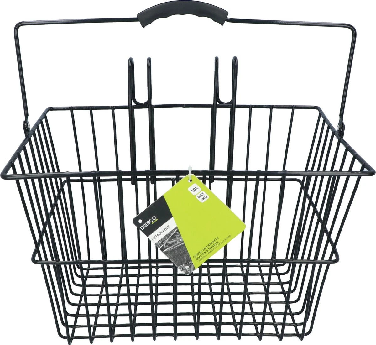 Dresco - Stalen Fietsmand - Metalen Fietsmand - Draagkracht 5 KG 5 Dresco - Stalen Fietsmand - Metalen Fietsmand - Draagkracht 5 KG – Image 5