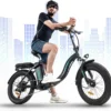 HITWAY E-Bike Elektrische Fiets 20 Inch Fat Tire E-Bicycle Vouwfiets, 250 W/36 V/11,2 Ah Accu, Max. Bereik Tot 35-90 Km, Offroad-mountainbike Met Shimano 7-versnellingen, City EBike Met Slot