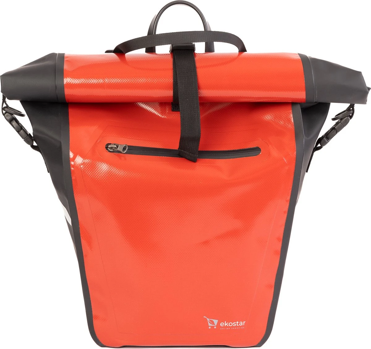 Ekostar® Online Shopping - 2in1 Fietstas - 100% Waterdicht - Rolltop - Rood - 17 Tot 28 Liter - Enkele Fietstas 2 Ekostar® Online Shopping - 2in1 Fietstas - 100% Waterdicht - Rolltop - Rood - 17 Tot 28 Liter - Enkele Fietstas – Image 2