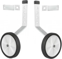 Tom - Zijwieltjesset 12 T/m 20 Inch - Kunststof - Wit / Zwart