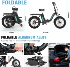 HITWAY Elektrische Fiets | 20" Opvouwbare Volwassen Vette Fiets | Batterij 36V/11,2Ah,Motor 250W, Max Bereik 35-90km | E Bike City 9 HITWAY Elektrische Fiets | 20" Opvouwbare Volwassen Vette Fiets | Batterij 36V/11,2Ah,Motor 250W, Max Bereik 35-90km | E Bike City -Velo Pour Tous 1200x1142 1