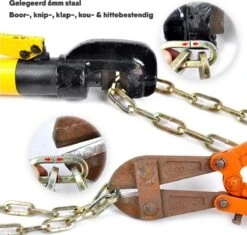 LLOCX Kettingslot Van 1 Meter + 2 Sleutels - 5mm Roestvrij Staal - 900gr. Aluminium - Krasvrij En Scheurvrij - Zwarte Sleeve - Sluiting Met Anti-Stofklep 9 LLOCX Kettingslot Van 1 Meter + 2 Sleutels - 5mm Roestvrij Staal - 900gr. Aluminium - Krasvrij En Scheurvrij - Zwarte Sleeve - Sluiting Met Anti-Stofklep -Velo Pour Tous 1200x1143 7