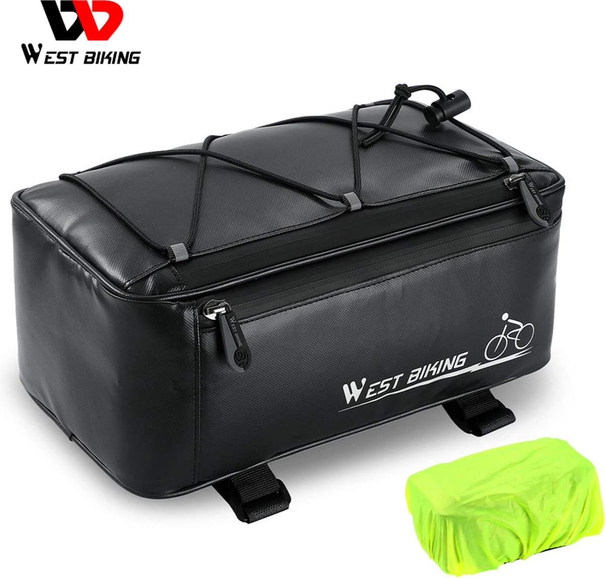 Fietstassen-Bagagedragertas - Fietstas Bagage Trunkbag - Waterdicht - Zwart-4ltr 1 Fietstassen-Bagagedragertas - Fietstas Bagage Trunkbag - Waterdicht - Zwart-4ltr