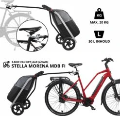 Shoppingcruiser 2 In 1 Boodschappentrolley Voor Achter De Fiets - Fietskar - Robuuste Boodschappenwagen - Allround Bagagekar -Velo Pour Tous 1200x1160 8