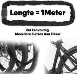 LLOCX Kettingslot Van 1 Meter + 2 Sleutels - 5mm Roestvrij Staal - 900gr. Aluminium - Krasvrij En Scheurvrij - Zwarte Sleeve - Sluiting Met Anti-Stofklep 12 LLOCX Kettingslot Van 1 Meter + 2 Sleutels - 5mm Roestvrij Staal - 900gr. Aluminium - Krasvrij En Scheurvrij - Zwarte Sleeve - Sluiting Met Anti-Stofklep -Velo Pour Tous 1200x1160 9