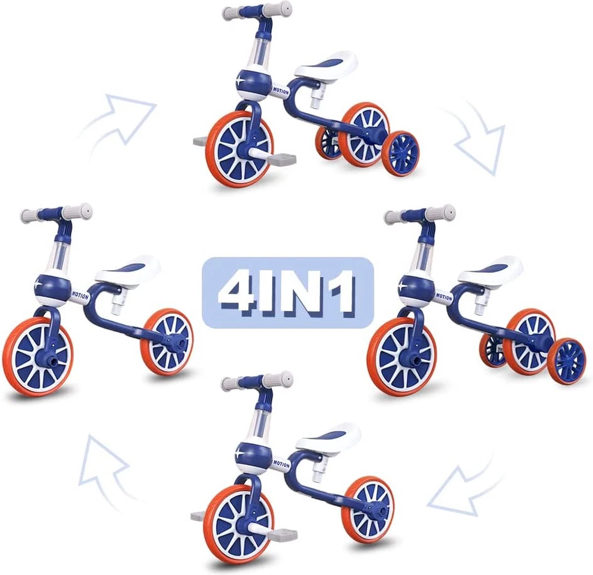 3 In 1 - Multifunctioneel Ombouwbare Kinderdriewieler - Kinder Trike - Peuterfiets - Kinder Fiets - Verstelbaar Zadel - Lichtgewicht - Lefvrije Banden -Ombouwbaar Tot Loopfiets, Driewieler, Tweewieler - Voor Kinderen Van 1-51 Jaar Roze 2 3 In 1 - Multifunctioneel Ombouwbare Kinderdriewieler - Kinder Trike - Peuterfiets - Kinder Fiets - Verstelbaar Zadel - Lichtgewicht - Lefvrije Banden -Ombouwbaar Tot Loopfiets, Driewieler, Tweewieler - Voor Kinderen Van 1-51 Jaar Roze – Image 2