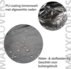 Merkloos Bakfiets Hoes - Waterdicht - CargoBike - Dolly - Cargo 2 Wieler Fietshoes - A-Kwaliteit - Zwart -Velo Pour Tous 1200x1165 7