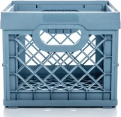 Tontarelli Vouwkrat - 1 Stuk - Vierkant - Gerecycleerd Blauw - 25 Liter