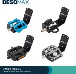 Merkloos Fiets Ophangsysteem Ophangbeugel En Muurbeugel DesoMax® Muurhaak - Muurbevestiging Voor Pedaal Aan De Muur - Wandhouder -Velo Pour Tous 1200x1166 4