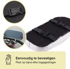 Lynnz® Bagagedrager Kussen - Fietskussen Achter - Bagagedragerkussen - Kussentje - Fiets Kussen -Velo Pour Tous 1200x1179 11